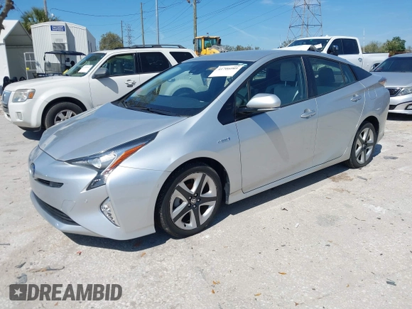 2017 Toyota Prius Two with VIN JTDKARFU7H3047752, listed as a IAAI auction lot 41706089 with 45,391 mi miles. Bid and sale history available at carsss.com. Image 2.