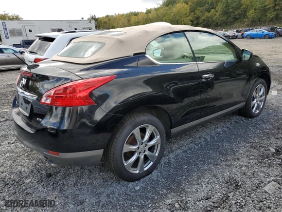 2014 Nissan Murano CrossCabriolet with VIN JN8AZ1FY9EW300884, listed as a Copart auction lot 73688734 with 141,085 mi miles and Salvage Title. Bid and sale history available at carsss.com. Image 3.
