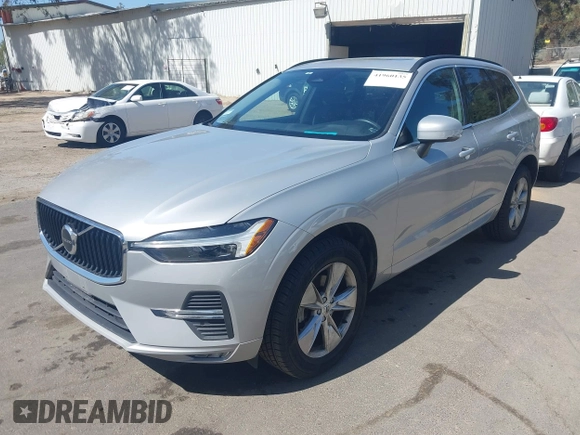 2022 Volvo XC60 Momentum with VIN YV4L12RK2N1052643, listed as a IAAI auction lot 41960135 with 64,280 mi miles. Bid and sale history available at carsss.com. Image 2.