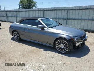 2021 Mercedes-Benz C 300 with VIN W1KWK8DB8MG054955, listed as a Copart auction lot 59444314 with 36,114 mi miles and Salvage Title. Bid and sale history available at DreamBid. Image 4.