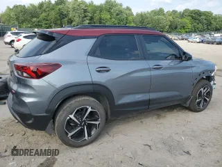 2022 Chevrolet TrailBlazer RS with VIN KL79MUSL1NB102183, listed as a Copart auction lot 59531454 with 35,643 mi miles and Salvage Title. Bid and sale history available at DreamBid. Image 3.