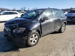 2016 Chevrolet Trax LS with VIN KL7CJNSB4GB655151, listed as a Copart auction lot 48184035 with 75,067 mi miles and Salvage Title. Bid and sale history available at carsss.com. Image 1.