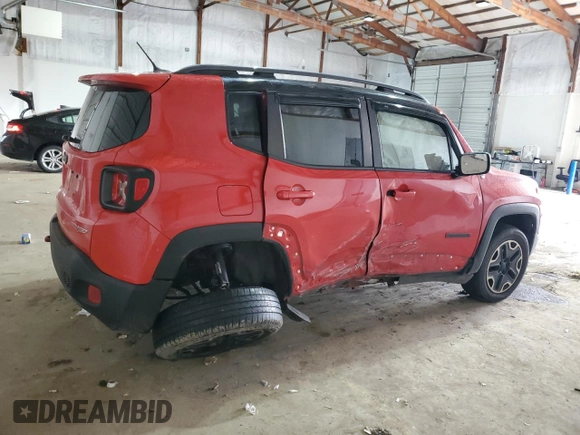 2015 Jeep Renegade Trailhawk with VIN ZACCJBCT3FPB27436, listed as a Copart auction lot 47362655 with 96,520 mi miles and Salvage title. Bid and sale history available at DreamBid. Image 3.