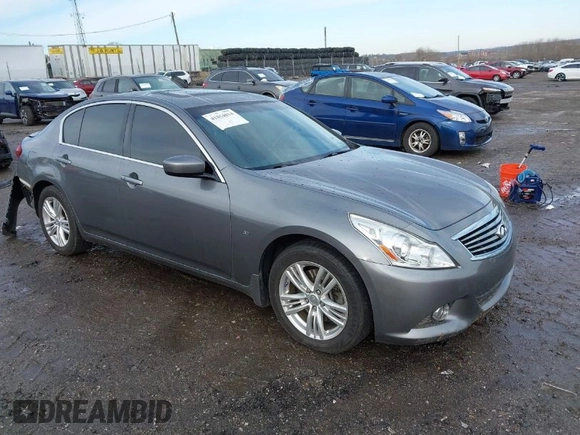 2015 Infiniti Q40 with VIN JN1CV6AR1FM520601, listed as a IAAI auction lot 41854014 with 157,684 mi miles and . Bid and sale history available at DreamBid. Image 1.