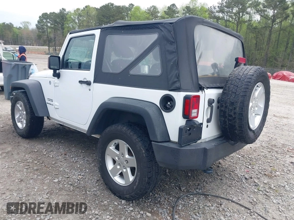 2015 Jeep Wrangler Sport with VIN 1C4AJWAG5FL757161, listed as a IAAI auction lot 41932705 with 172,519 mi miles and . Bid and sale history available at DreamBid. Image 3.