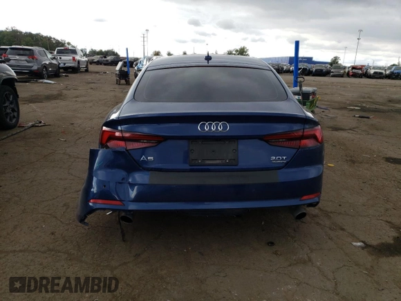 2018 Audi A5 Sportback Premium Plus with VIN WAUENCF52JA087355, listed as a Copart auction lot 69215303 with 51,751 mi miles. Bid and sale history available at carsss.com. Image 6.