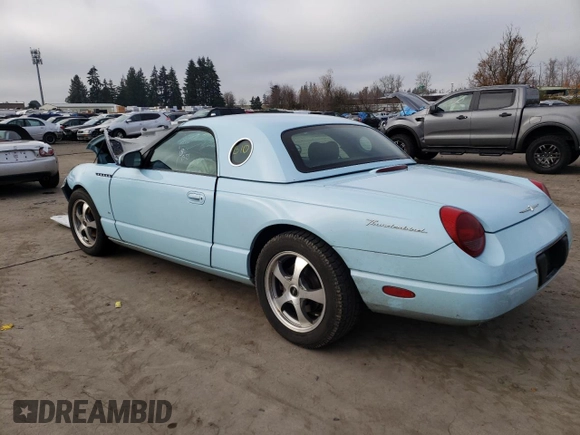 2003 Ford Thunderbird Deluxe z VIN 1FAHP60A03Y100881, wystawiony jako Copart lot #83381114 z przebiegiem Nie podano mil oraz Szkoda całkowita • Salvage title. Historia ofert i sprzedaży dostępna na DreamBid. Obrazek 2.
