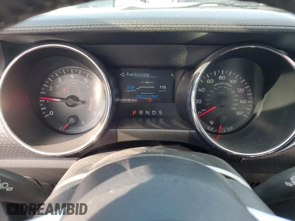 2017 Ford Mustang EcoBoost with VIN 1FA6P8TH8H5236874, listed as a Copart auction lot 50099665 with 76,599 mi miles and Salvage title. Bid and sale history available at DreamBid. Image 9.