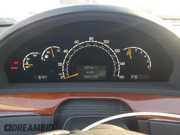 2003 Mercedes-Benz S-Class 4.3L with VIN WDBNG70J63A341497, listed as a Copart auction lot 89241655 with 88,288 mi miles and Salvage Title. Bid and sale history available at carsss.com. Image 9.