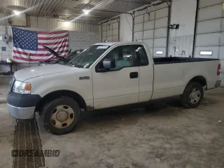 2006 Ford F-150 XL with VIN 1FTRF12W56NB73618, listed as a Copart auction lot 55176175 with 91,986 mi miles and Salvage title. Bid and sale history available at DreamBid. Image 1.