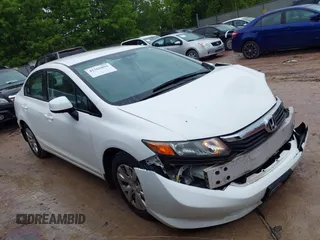 2012 Honda Civic LX z VIN 19XFB2F50CE015211, wystawiony jako IAAI lot #42365094 z przebiegiem 181 478 mil mil oraz . Historia ofert i sprzedaży dostępna na DreamBid. Obrazek 1.