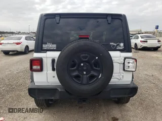 2022 Jeep Wrangler Sport S with VIN 1C4GJXAG2NW173555, listed as a Copart auction lot 87008354 with 28,932 mi miles and Salvage title. Bid and sale history available at DreamBid. Image 6.