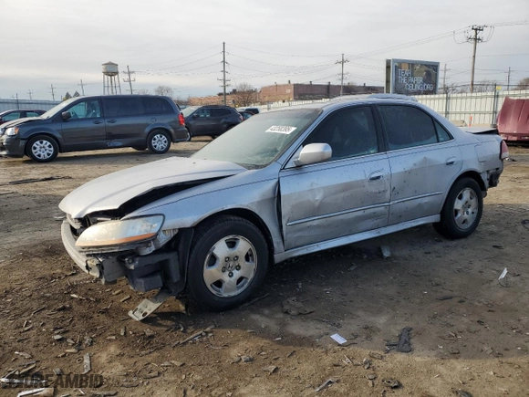 2001 Honda Accord Sdn EX w/Leather with VIN 1HGCG16511A065924, listed as a Copart auction lot 43258395 with 129,847 mi miles and Salvage Title. Bid and sale history available at carsss.com. Image 1.