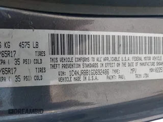 2016 Jeep Patriot Sport with VIN 1C4NJRBB1GD692486, listed as a IAAI auction lot 42213122 with 175,585 mi miles and . Bid and sale history available at carsss.com. Image 9.