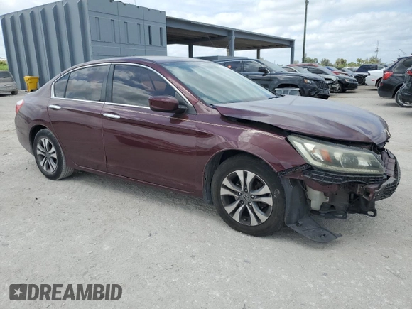 2015 Honda Accord Sedan LX with VIN 1HGCR2F36FA237211, listed as a Copart auction lot 53950105 with 89,639 mi miles and Salvage Title. Bid and sale history available at carsss.com. Image 4.