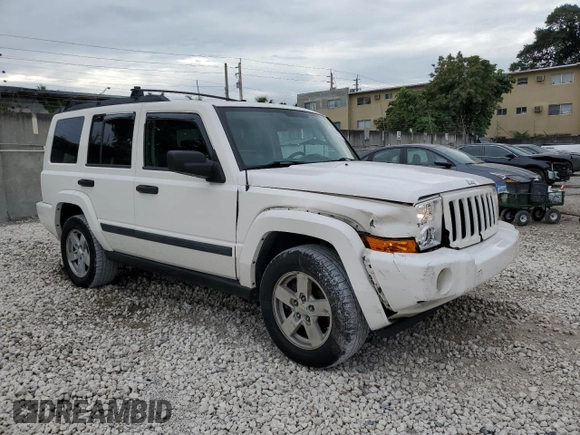 2006 Jeep Commander with VIN 1J8HH48N06C352871, listed as a Copart auction lot 87740115 with 163,703 mi miles and Salvage Title. Bid and sale history available at carsss.com. Image 4.