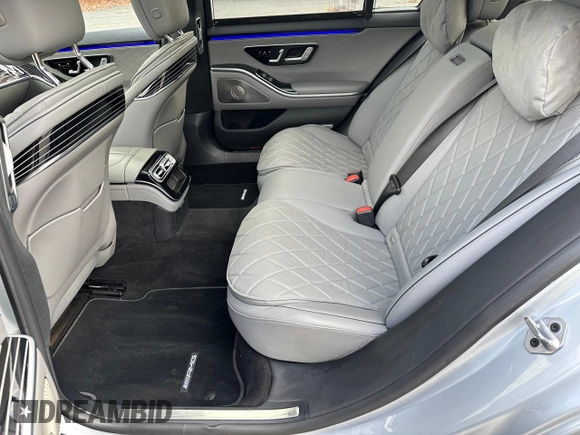 2021 Mercedes-Benz S 580 with VIN W1K6G7GB8MA039284, listed as a Copart auction lot 55825815 with 77,726 mi miles and Clean Title. Bid and sale history available at carsss.com. Image 12.