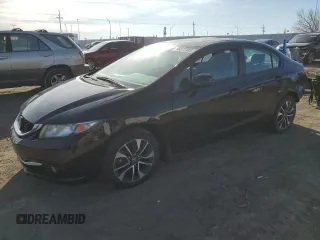 2013 Honda Civic EX-L with VIN 19XFB2F91DE046472, listed as a Copart auction lot 48371185 with 109,077 mi miles and Salvage Title. Bid and sale history available at DreamBid. Image 1.