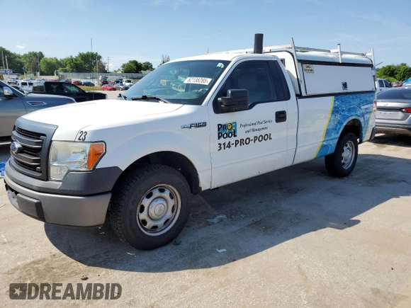 2013 Ford F-150 XL with VIN 1FTNF1CF9DKD65698, listed as a Copart auction lot 62138285 with 166,352 mi miles and Clean title. Bid and sale history available at DreamBid. Image 1.