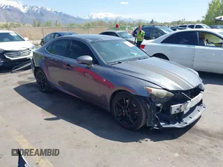 2014 Lexus IS 250 with VIN JTHBF1D27E5021235, listed as a IAAI auction lot 42047503 with 223,521 mi miles and . Bid and sale history available at DreamBid. Image 1.
