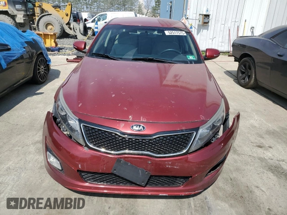 2014 Kia Optima LX with VIN 5XXGM4A75EG266643, listed as a Copart auction lot 52517575 with 109,282 mi miles and Salvage Title. Bid and sale history available at carsss.com. Image 5.