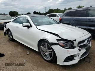 2018 Mercedes-Benz E-Class E 400 with VIN WDD1J6GB2JF024526, listed as a Copart auction lot 57150034 with 57,787 mi miles and Salvage Title. Bid and sale history available at carsss.com. Image 4.