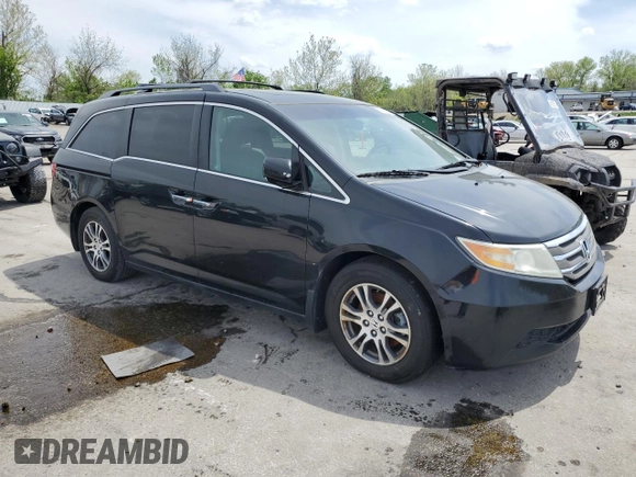 2011 Honda Odyssey EX-L with VIN 5FNRL5H66BB058610, listed as a Copart auction lot 54444455 with 268,001 mi miles and Clean Title. Bid and sale history available at carsss.com. Image 4.