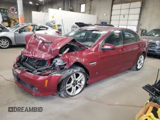2009 Pontiac G8 with VIN 6G2ER577X9L238565, listed as a Copart auction lot 75947554 with 129,542 mi miles and Clean Title. Bid and sale history available at carsss.com. Image 1.
