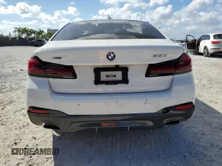 2022 BMW 5 Series 530i xDrive with VIN WBA13BJ0XNCK80986, listed as a Copart auction lot 44539685 with 32,063 mi miles and Salvage Title. Bid and sale history available at carsss.com. Image 6.