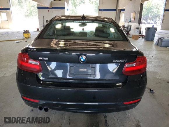 2015 BMW 2 Series 228i xDrive with VIN WBA1G9C51FVX96763, listed as a Copart auction lot 69091454 with 100,816 mi miles and Salvage Title. Bid and sale history available at DreamBid. Image 6.