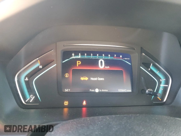 2019 Honda Odyssey Elite with VIN 5FNRL6H98KB004399, listed as a Copart auction lot 43932075 with 35,843 mi miles and Salvage Title. Bid and sale history available at DreamBid. Image 9.