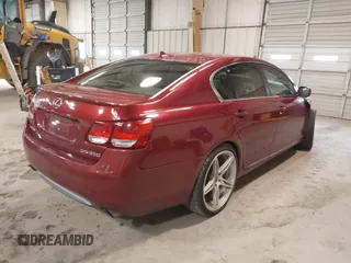 2007 Lexus GS with VIN JTHBE96S570025119, listed as a IAAI auction lot 41597178 with 189,483 mi miles. Bid and sale history available at carsss.com. Image 4.