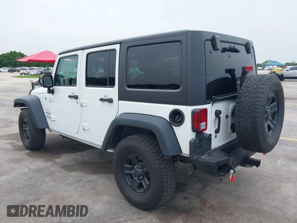 2018 Jeep Wrangler Unlimited Sport S with VIN 1C4BJWDG7JL895132, listed as a IAAI auction lot 42435993 with 71,394 mi miles and . Bid and sale history available at DreamBid. Image 3.