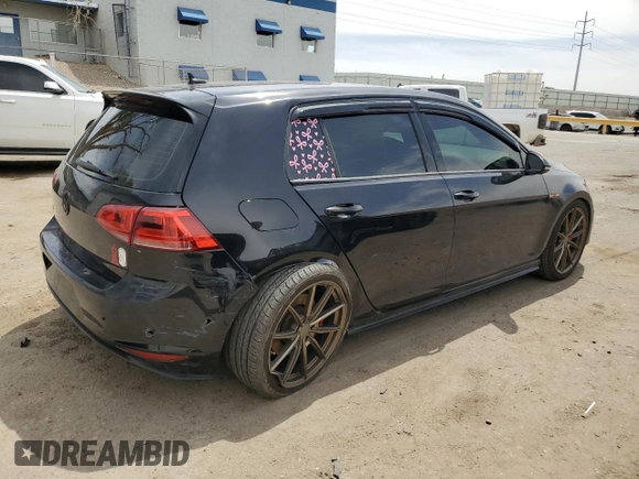 2017 Volkswagen Golf GTI S with VIN 3VW547AUXHM070857, listed as a Copart auction lot 52913205 with 87,759 mi miles and Salvage Title. Bid and sale history available at carsss.com. Image 3.