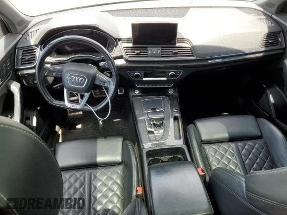 2018 Audi SQ5 Premium Plus with VIN WA1A4AFY6J2009863, listed as a Copart auction lot 56418064 with 76,666 mi miles and Salvage Title. Bid and sale history available at DreamBid. Image 8.