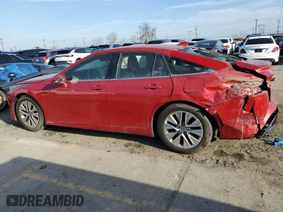 2021 Toyota Mirai XLE with VIN JTDAAAAA2MA003464, listed as a Copart auction lot 72655634 with 23,289 mi miles and Salvage title. Bid and sale history available at DreamBid. Image 2.