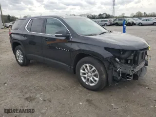 2023 Chevrolet Traverse LS with VIN 1GNERFKW2PJ269158, listed as a Copart auction lot 50383185 with 23,590 mi miles and Salvage Title. Bid and sale history available at carsss.com. Image 4.