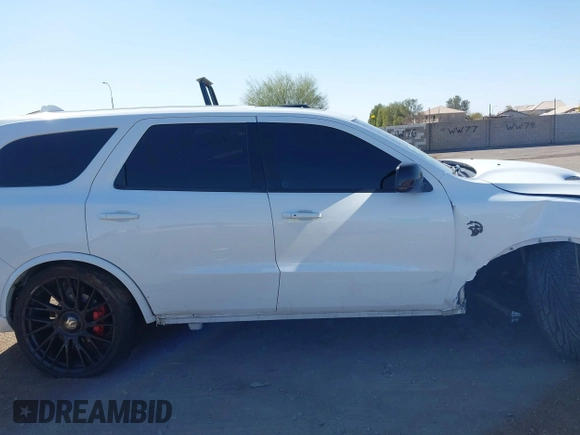 2021 Dodge Durango SRT Hellcat with VIN 1C4SDJH96MC692601, listed as a IAAI auction lot 41764490 with 27,434 mi miles and . Bid and sale history available at DreamBid. Image 14.