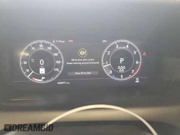 2020 Land Rover Discovery Sport SE with VIN SALCP2FX5LH877932, listed as a Copart auction lot 49281375 with 28,977 mi miles and Salvage Title. Bid and sale history available at DreamBid. Image 9.