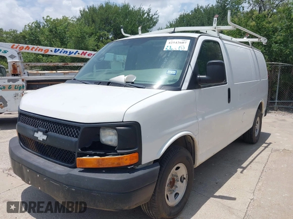 2015 Chevrolet Express Cargo with VIN 1GCZGTCG9F1241751, listed as a IAAI auction lot 42542607 with 220,697 mi miles and . Bid and sale history available at DreamBid. Image 2.