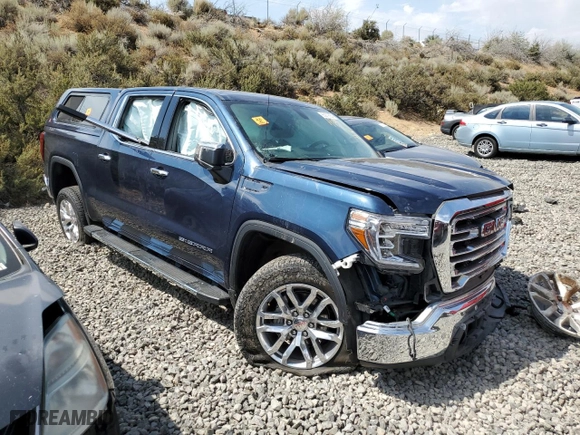 2022 GMC Sierra 1500 Limited SLT with VIN 3GTU9DED2NG204411, listed as a Copart auction lot 65279054 with 0 mi miles and Salvage Title. Bid and sale history available at carsss.com. Image 4.