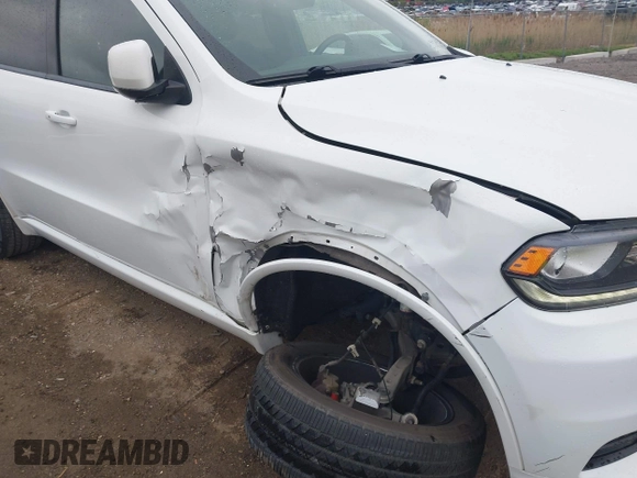 2019 Dodge Durango GT Plus with VIN 1C4RDHDG9KC556987, listed as a IAAI auction lot 42247322 with 116,130 mi miles and . Bid and sale history available at DreamBid. Image 6.