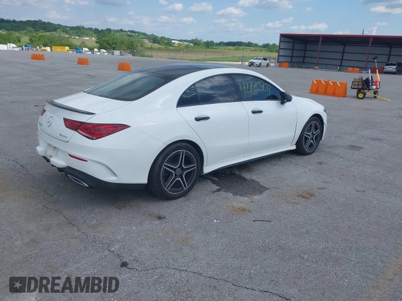 2020 Mercedes-Benz CLA 250 with VIN WDD5J4HB0LN060096, listed as a IAAI auction lot 42220909 with 48,987 mi miles and . Bid and sale history available at DreamBid. Image 4.