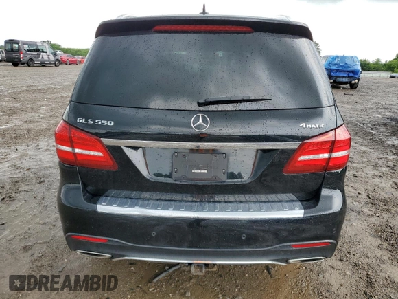 2017 Mercedes-Benz GLS 550 with VIN 4JGDF7DE9HA947571, listed as a Copart auction lot 54668915 with Not provided miles and Salvage title. Bid and sale history available at DreamBid. Image 6.