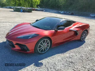 2024 Chevrolet Corvette 2LT z VIN 1G1YB3D45R5123510, wystawiony jako Copart lot #57554965 z przebiegiem 18 832 mil mil oraz Nie do naprawy • Non repairable. Historia ofert i sprzedaży dostępna na DreamBid. Obrazek 1.