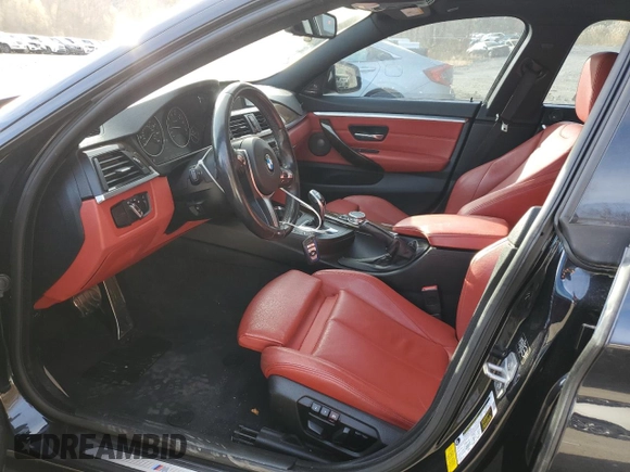 2015 BMW 4 Series 435i with VIN WBA4B1C5XFD955296, listed as a Copart auction lot 79456744 with 98,285 mi miles and Salvage Title. Bid and sale history available at DreamBid. Image 7.