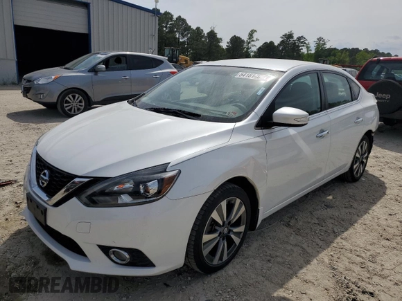 2017 Nissan Sentra SV with VIN 3N1AB7AP0HY322354, listed as a Copart auction lot 54161465 with 82,340 mi miles and Salvage Title. Bid and sale history available at DreamBid. Image 1.