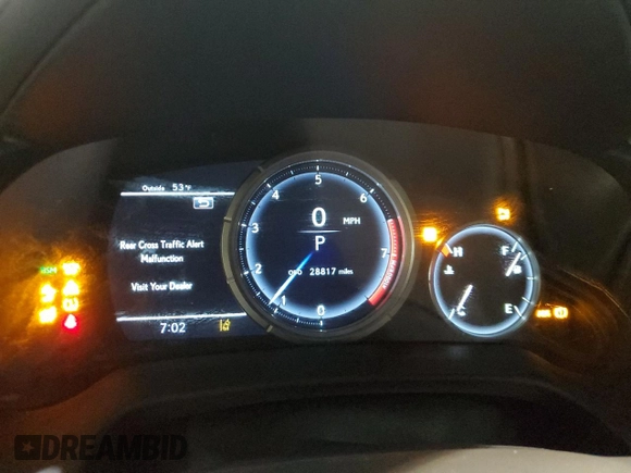 2022 Lexus RX 350 F Sport with VIN 2T2SZMDA6NC332624, listed as a Copart auction lot 42242135 with 28,817 mi miles and Clean title. Bid and sale history available at DreamBid. Image 9.