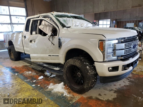 2017 Ford F-350 Platinum with VIN 1FT8W3BT1HED05807, listed as a Copart auction lot 55276665 with Not Provided miles and Clean Title. Bid and sale history available at DreamBid. Image 4.