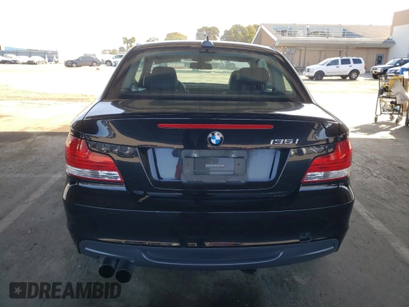 2010 BMW 1 Series 135i with VIN WBAUC7C56AVK81196, listed as a Copart auction lot 52442875 with 108,987 mi miles and Clean Title. Bid and sale history available at carsss.com. Image 6.